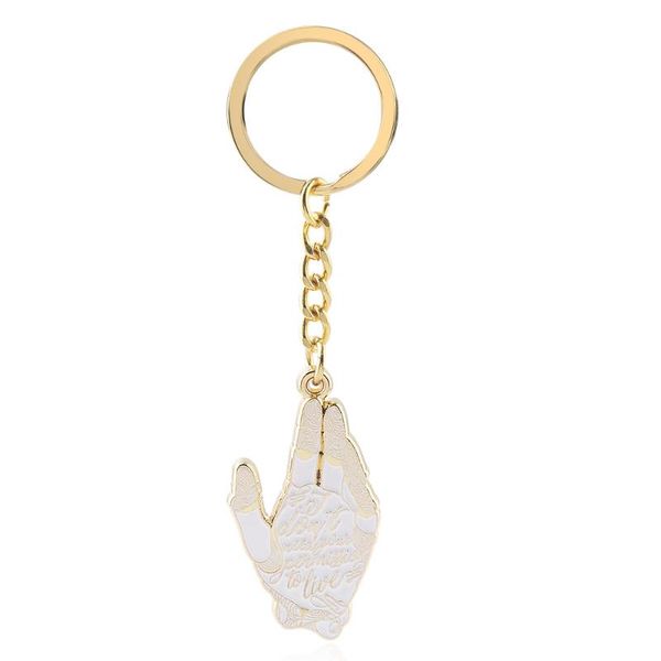 

keychains alita: battle angel keychain alita golden hand letter logo metal pendant key chains men car women bag accessories, Silver