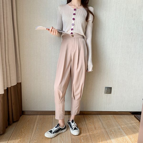 

female tender spring/summer 2021 new long-sleeve sunscreen + nightgown set of two leggings with small feet wf35, Gray