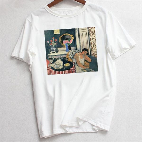 

zoganki t shirt ulzzang women female tshirts t ops clothes tshirt funny harajuku summer casual short sleeve t-shirt streetwear, White