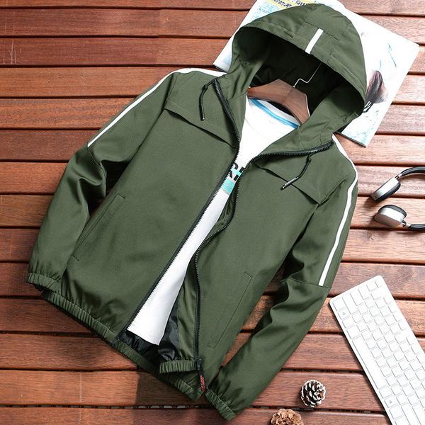 

men's jackets 2021 zip up men jacket spring autumn fashion brand slim fit coats male casual baseball bomber mens overcoat plus size 4xl, Black;brown