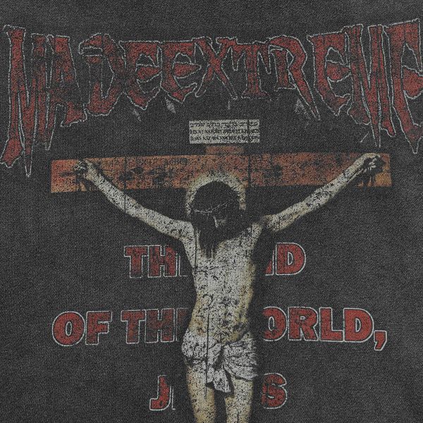 

men's hoodies & sweatshirts male hip hop hoodie, streetwear, jesus print, washed sweater, autumn , harajuku, cotton, hooded, black qp7s