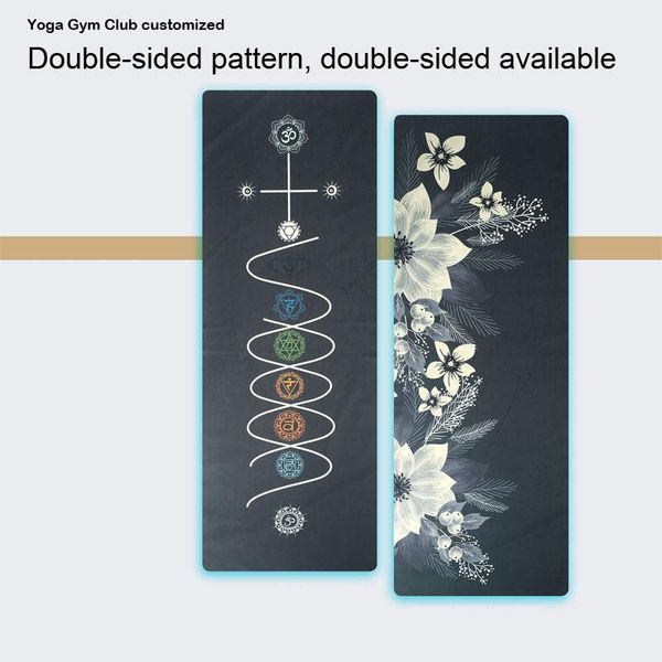 

yoga mats two sides use non-skid mat cover 183*63cm portable gym towel blanket for sport fitness exercise pilates supplies