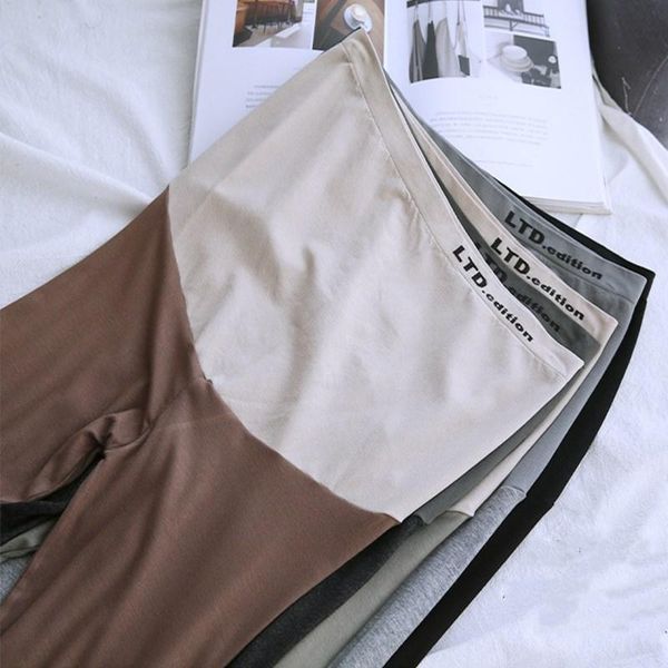 

maternity bottoms pregnant women without trace pants fashion high waist leggings bottom spring and autumn fash, White