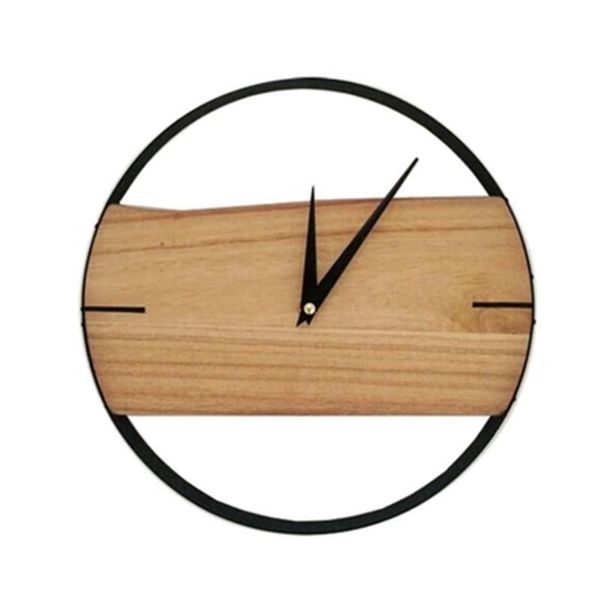 

wall clocks unique decoration clock wood living room office bathroom home firefighter desk barber pole 2021 products 50zb0108