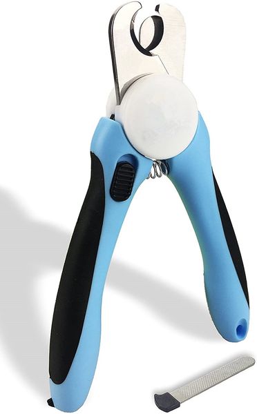 

Dog Beauty Tools Cat Pet Nail Clippers And Trimmers With Safety Guard To Avoid Over Cutting Free Nails File Razor Sharp Blade, Mix color