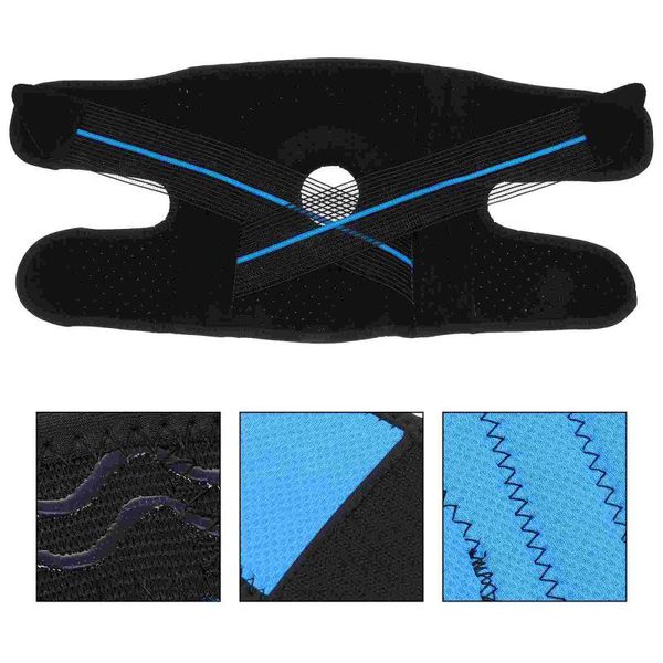 

elbow & knee pads 1pc strap-on brace sleeves running support, Black;gray