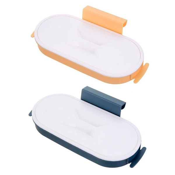 

waste bins practical garbage bag bracket bin hanger organizer dark blue trash hanging holder for kitchen cupboard door