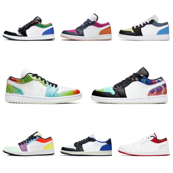 

1 1s low retrod running shoes mens women traivs sports shoes scotte galaxy arte fragment crimson tint trainers sneakers 36-45