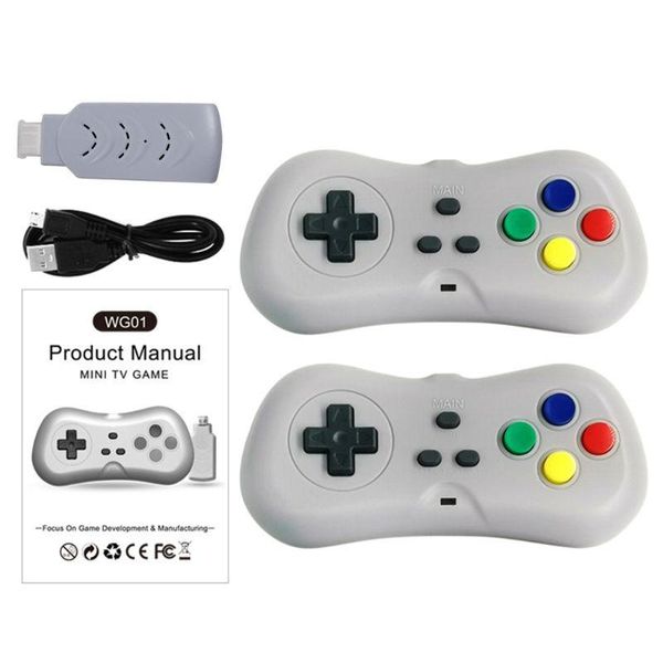 

2 players 1080p wireless tv with 638 games mini dual gamepad k9fc