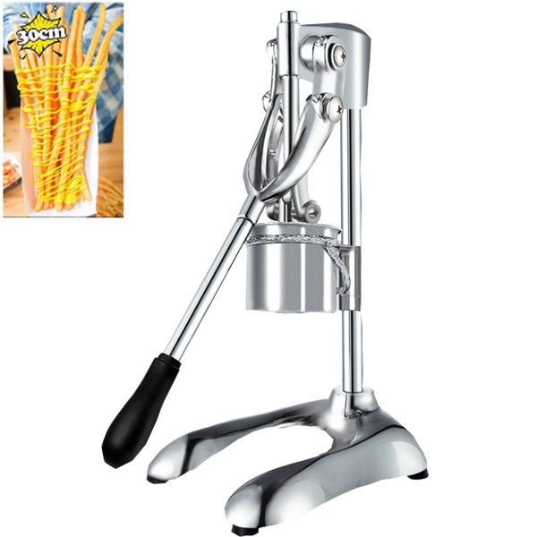 In Japan beliebte Handpresse für Kartoffelriegel mit Kartoffelpüree, Extruder für lange Pommes frites, 30 cm, Edelstahl