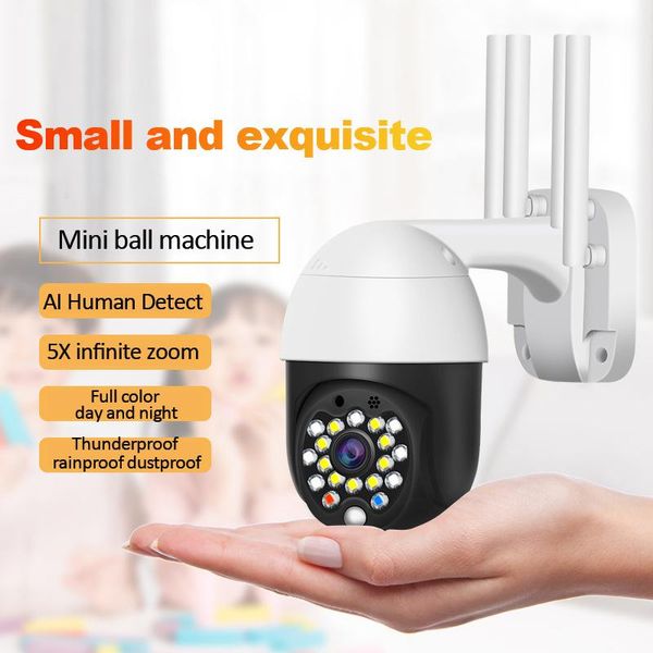 

cameras 3mp mini ip camera 5x digital zoom wifi outdoor waterproof humanoid detection h.265 cctv two way audio video surveillance