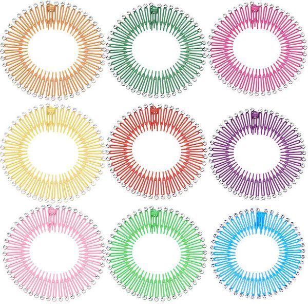 

hair accessories candy colors comb ladies stretchy banana barrettes magic slide clip hairpins for women acc109, Slivery;white