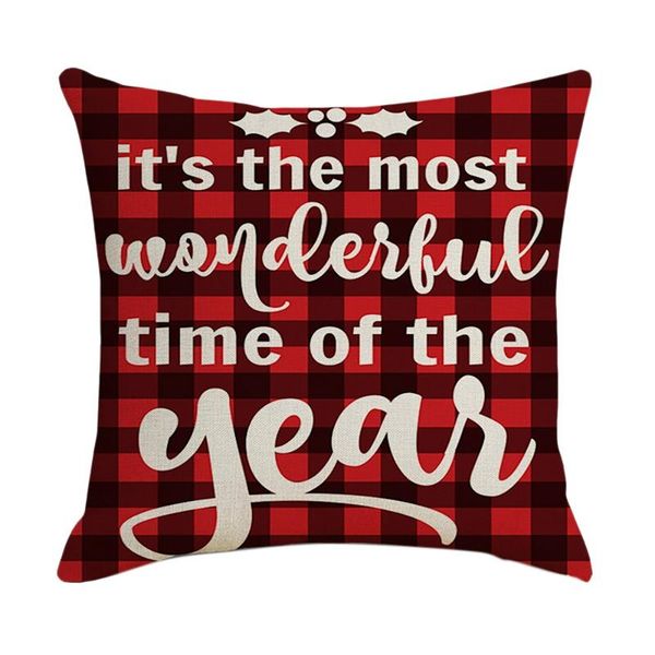 

pillow case christmas square pillowcase home decor linen cases cushion covers for sofa car relatives pattern gift 45x45cm