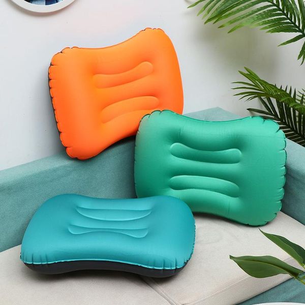 

pillow travel accessories for camping hiking traveling portable inflatable sleeping cushion office headrest blow/press