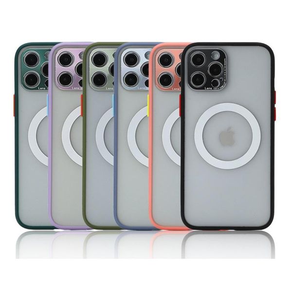 Capas telefônicas para iPhone 12 11 Pro X XR XS Max 8 Plus Matte Transparente Bebê Pele Pequena Câmera Buracos Proteção Capa Capa