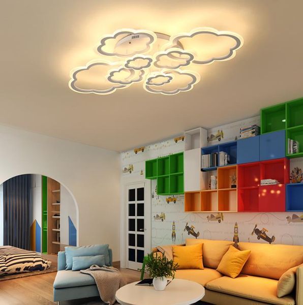 

ceiling lights living room lamp simple modern creativity ultra thin cloud warm romantic led children's bedroom lamps