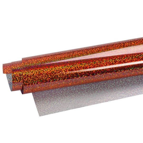 

window stickers heat transfer hologram orange flash roll iron on htv decor film for diy t-shirts press easy cut and