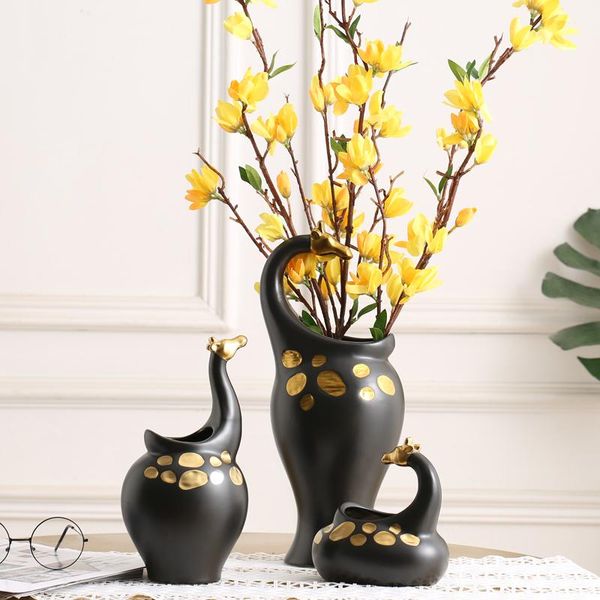 

vases modern design ceramic vase living room luxury art retro home decor decoration maison small ornaments da60hp