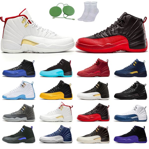 

12s man basketball shoes winterized wings university gold blue the master taxi reverse flu game o-black michigan gym red gamma french fiba c