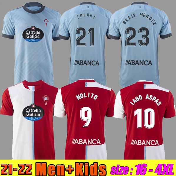 

21 22 celta de vigo soccer jerseys iago aspas 2021 2022 celta vigo camiseta de fÃºtbol nolito f.beltran hugo mallo solari s. mina brais mÃ©nde, Black;yellow