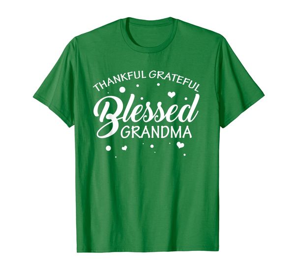 

Thankful Grateful Blessed Grandma Heart Gift Thanksgiving T-Shirt, Mainly pictures