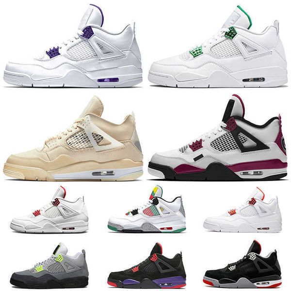 

shoes travis scotts sail jorden 4 4s basketball jumpman jodan retro court purple womens mens raptors orange metallic neon