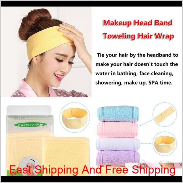 

women salon spa facial headband adjustable women beauty makeup hairband soft bath face cleaning qylmbw sweet07