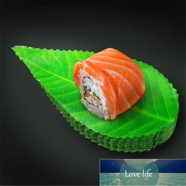 200 pcs folha verde alimento japonês decoração de sushi deixa sushi grama em forma de montanha grau de alimentos folha plástica sashimi decoração ferramentas de fábrica preço de design de especialista