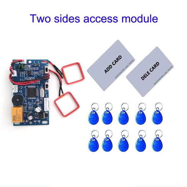 

10pcs embedded door access module access control two way swipe card with 2pcs mother card 10pcs em key fob