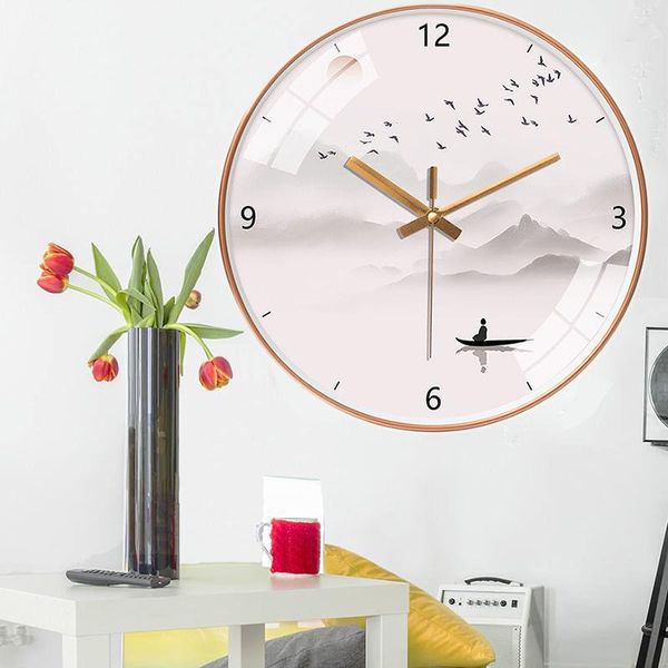 

wall clocks watch clock living room home atmosphere punch creative fashion simple net red bedroom mute