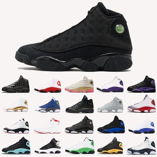 

2021 men women sports basketball shoes wholesale jumpman 13 13s lucky green melo class of obsidian red flint reverse he got game authentic d