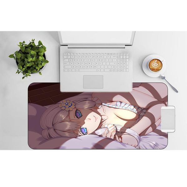 

mouse pads & wrist rests anime pad large size gaming girl keyboard lapmousepad gamer rubber