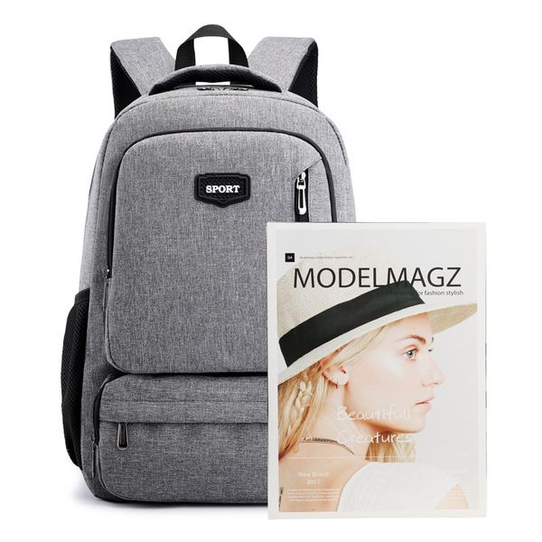 

usb charging teen backpack men bag oxford casual college university high schoolbag teenage student school bag back pack male