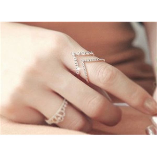

wonderful low price wholesale 3pcs/lots diamond crystal silver lady's ring (7.5hjh