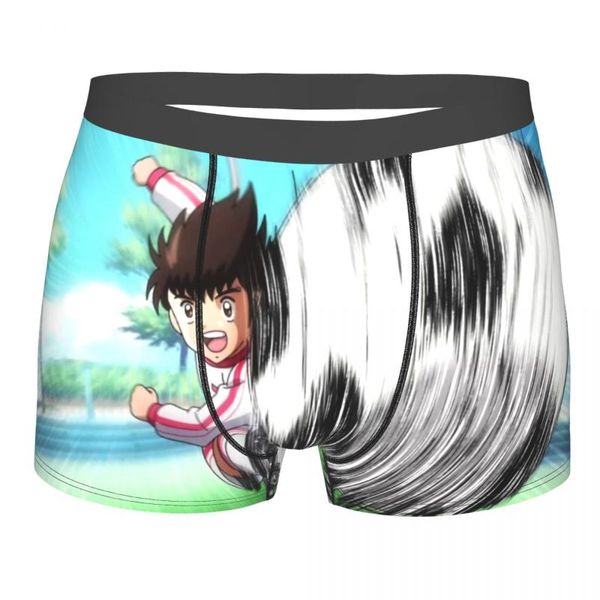 

underpants frustration captain tsubasa cotton panties man underwear ventilate shorts boxer briefs, Black;white