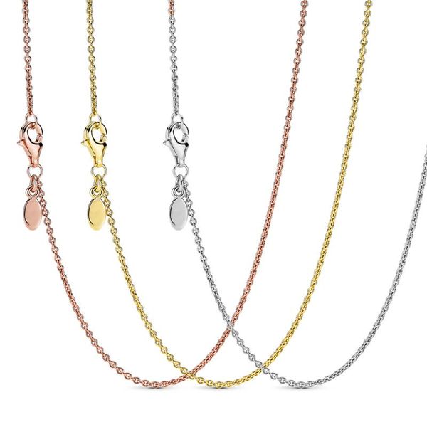 

chains 100 % 925 sterling silver diy charms gargantilla making accessories fit original designer custom jewelry women necklace