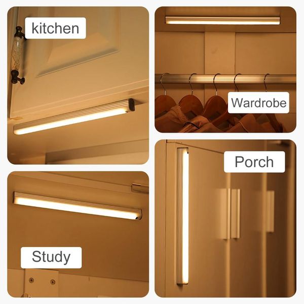 

cabinet light smart home hand sweep sensor 30cm/40cm/50cm led motion lighting for wardrobe closet kitchen