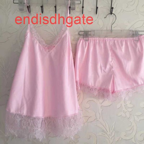 

exquisite shorts silk lace suspender comfortable pajamas for women, Black;white