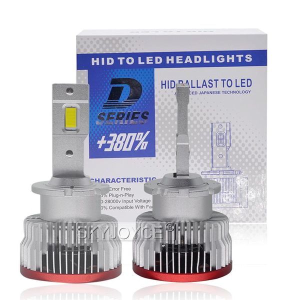 

car headlights skyjoyce light d2s led headlight bulb d1s d2r d3s d4s d4r d8 builtin canbus to replace hid conversion lamps
