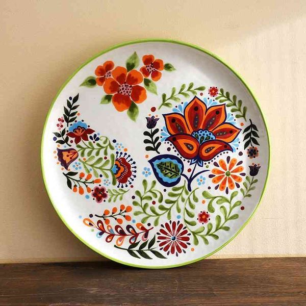 

ceramic tableware set steak plate dumpling hand-painted underglaze color dish rice bowl irregular combination