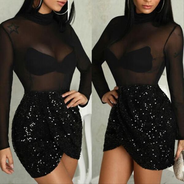 

fashion black lace bandage women dresses bodycon long sleeve evening party midi clubwear, Black;gray