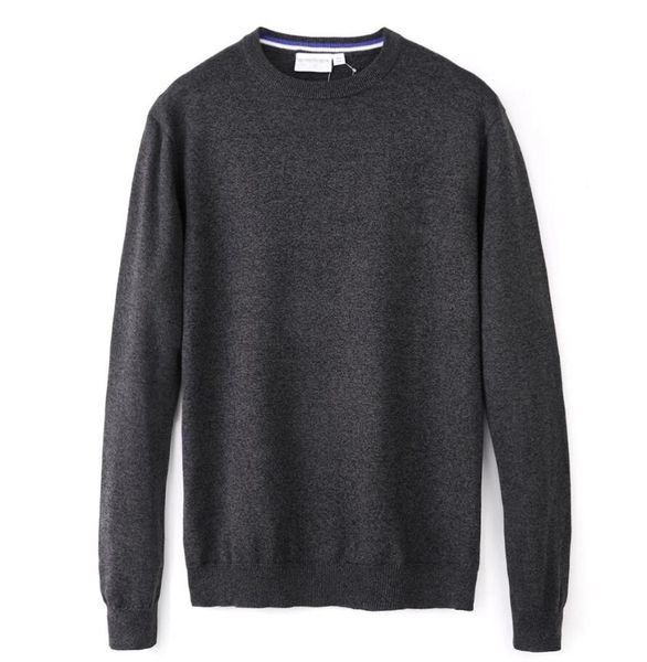 

brand fashion sping autumn new solid color man sweater thicken men's sweater round neck knit coat more colors, White;black