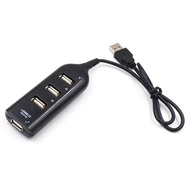 

usb 2.0 high speed 4 ports splitter usb hub adapter for pc lapcomputer receiver computer peripherals accessories
