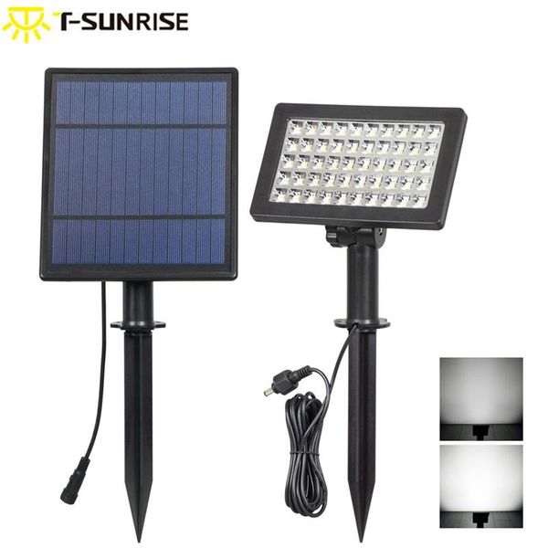 

solar lamps t-sunrise spotlight 50 led outdoor lighting angle adjustable garden lamp ip44 waterproof security for