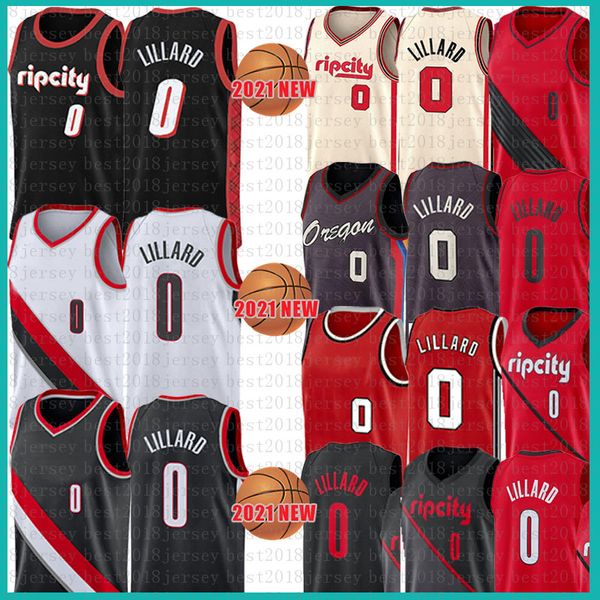 Damian Lillard Basketball Jersey Mens 2021 новые рубашки Трикотажные изделия 0