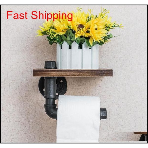 

vintage wood paper holders bathroom shelves industrial retro iron toilet paper holder bathroom l roll tissue h jllxfj fight2010