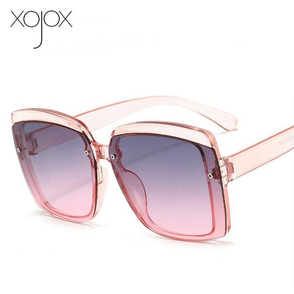 

sunglasses xojox vintage women's men oversizes sun glasses fashion square eyeglasses 2021 eyewear, White;black