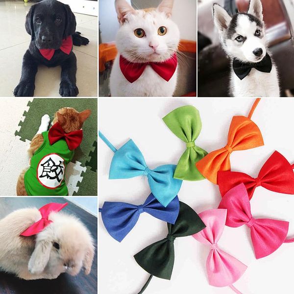 

cat costumes pet bow tie dog necklace adjustable belt collar accessories products