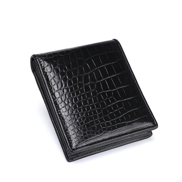 

wallets 2021 men's crocodile leather wallet business big pocket multi-card short hand-held, Red;black