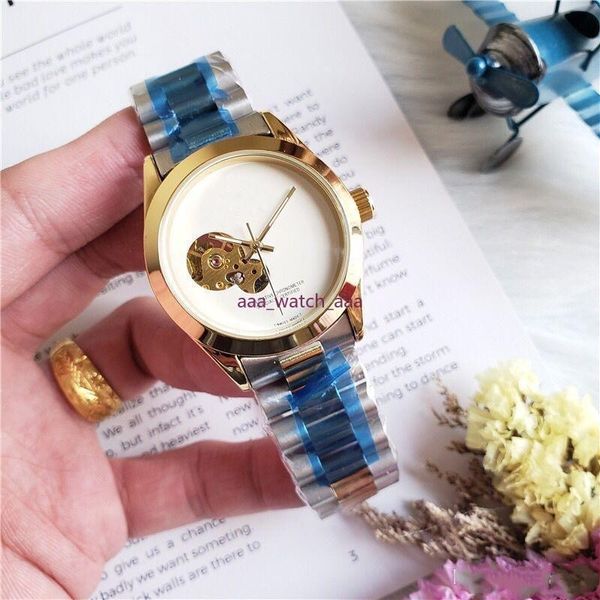 

2020 newnewmechanical automatic watch menes automatic mechanical sport mens watch men's watches rox, Slivery;brown